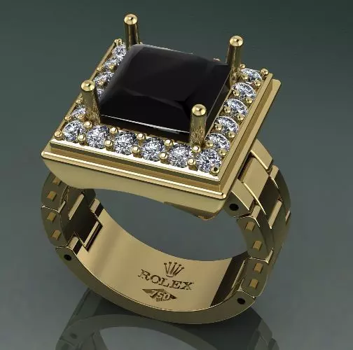 Rolex ring N011319 3D print model
