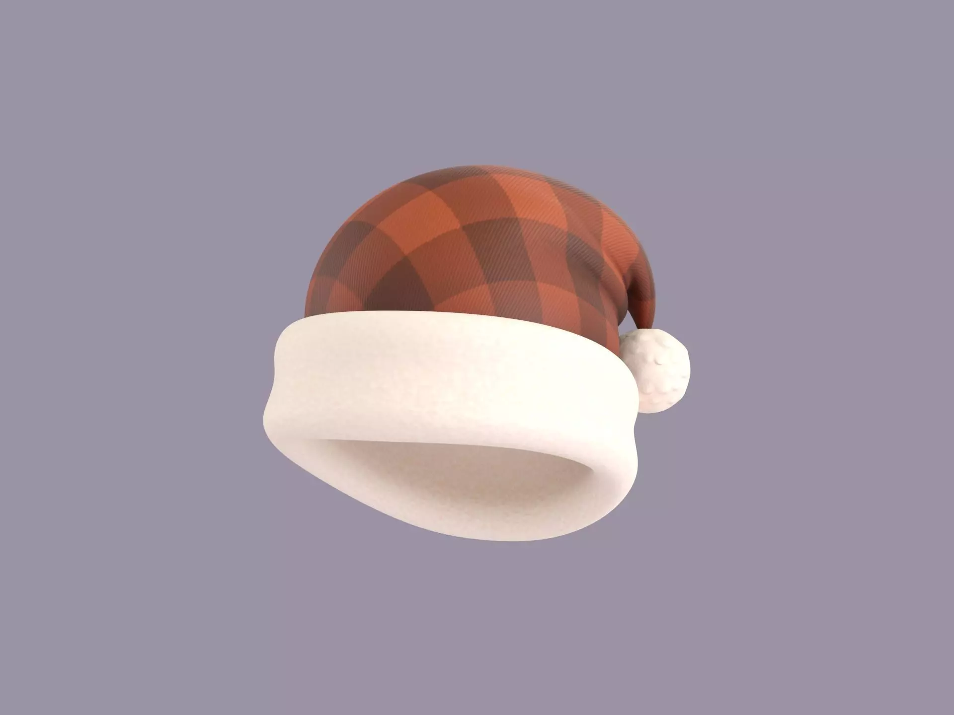 Hat062 Tweed Nightcap 3D model