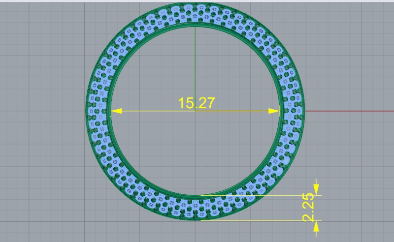 Ring N011285 3D print model_5