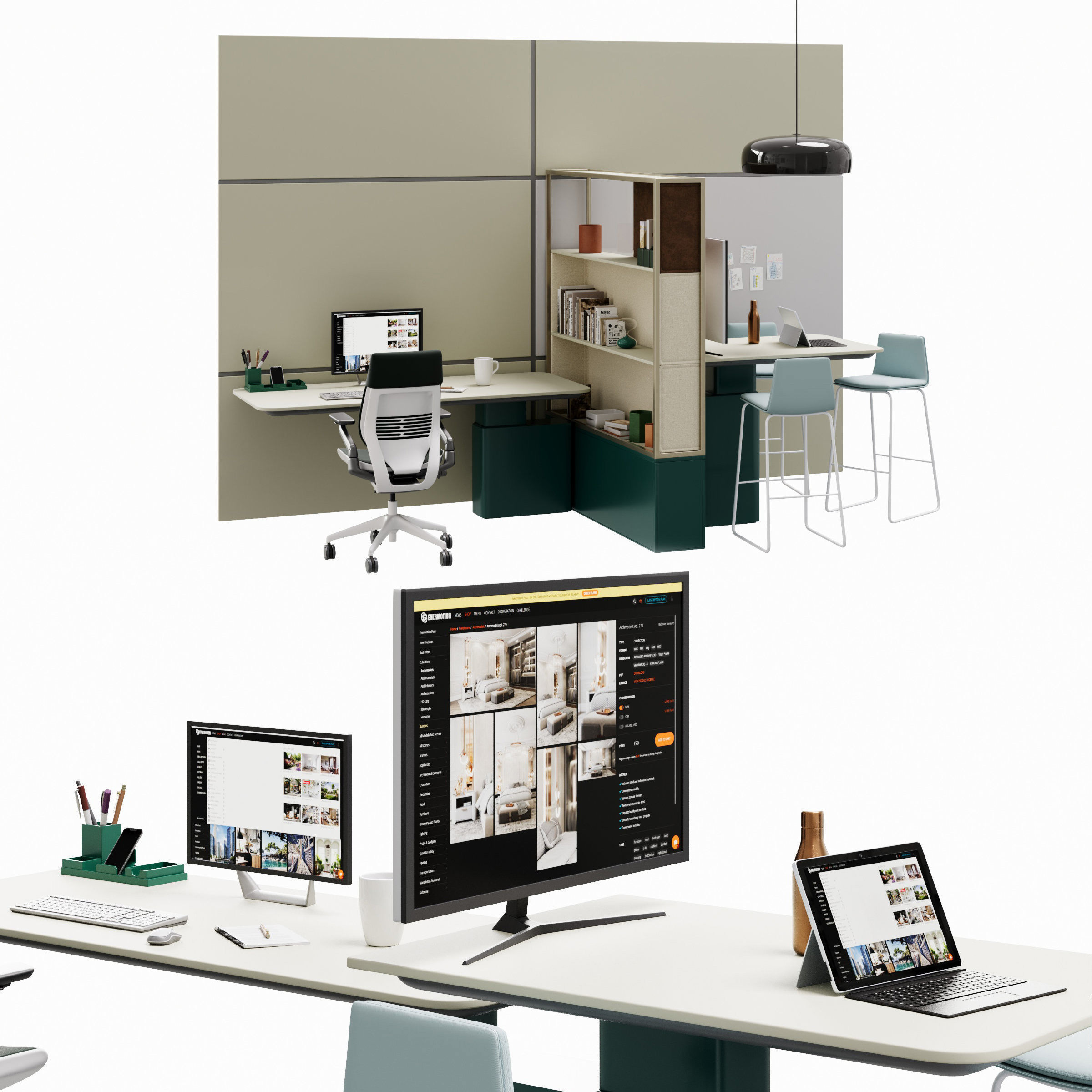 Archmodels vol 288 - office furniture 3D model_27
