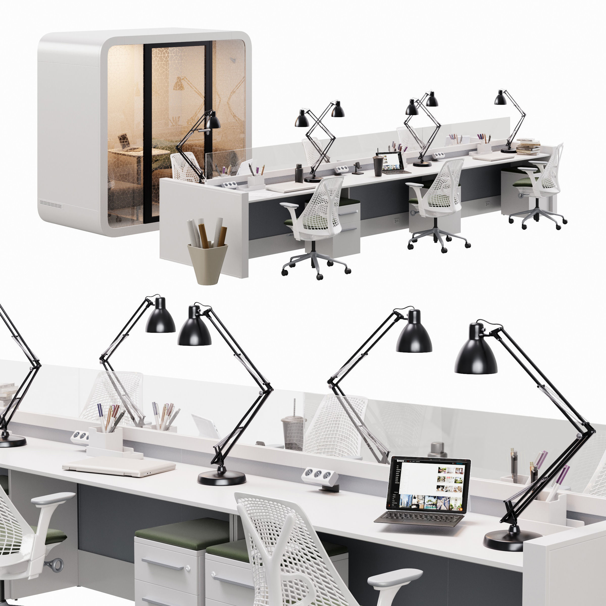 Archmodels vol 288 - office furniture 3D model_8