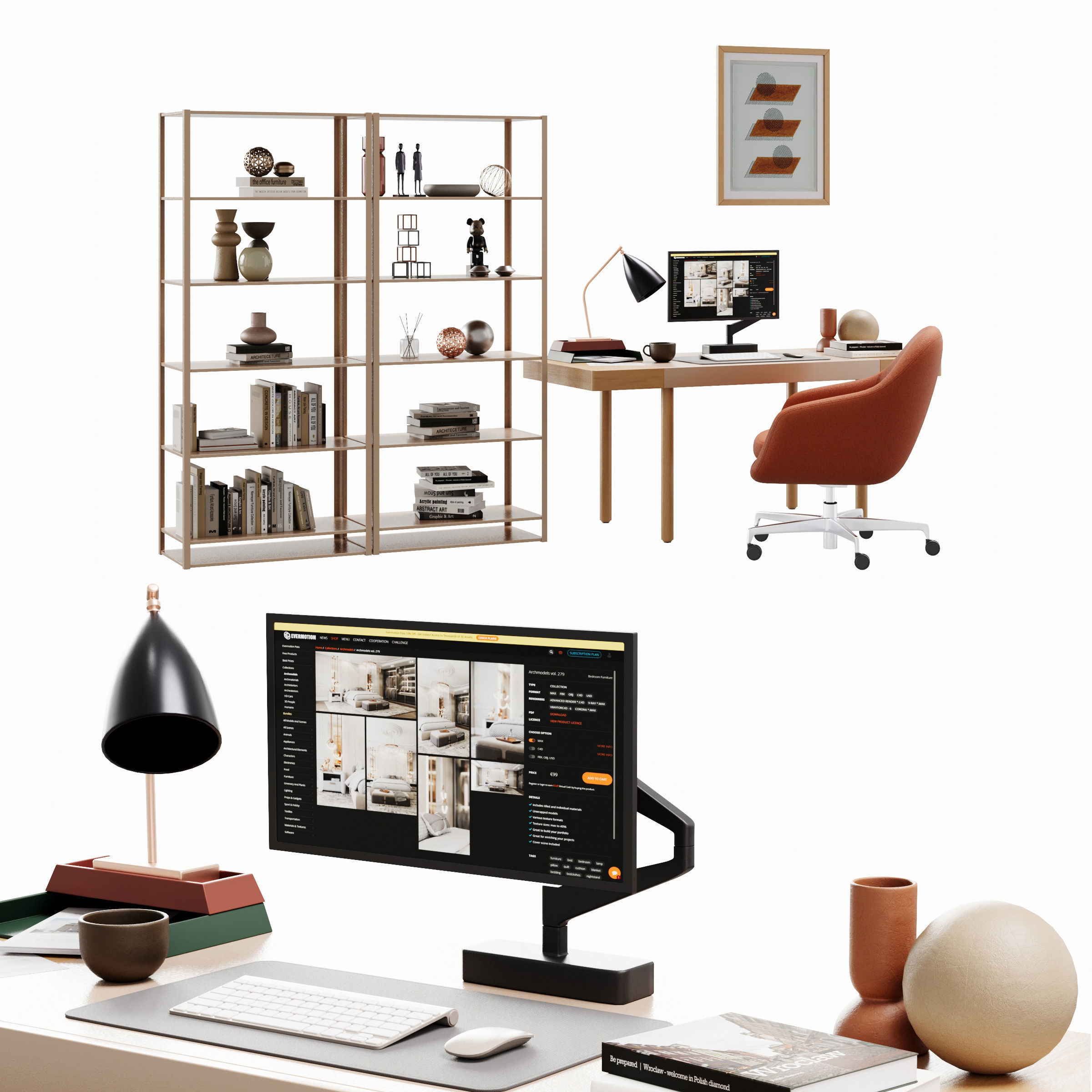 Archmodels vol 288 - office furniture 3D model_19