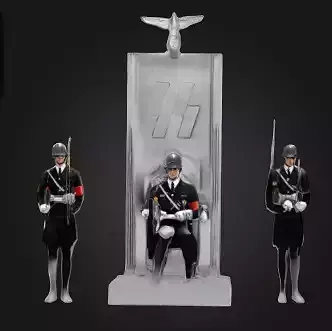 3d Nazi statue