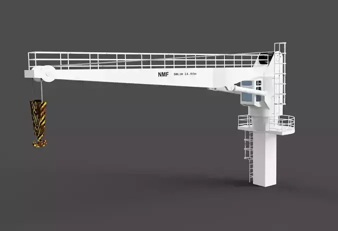 NMF SWL 24t Ship Deck Crane