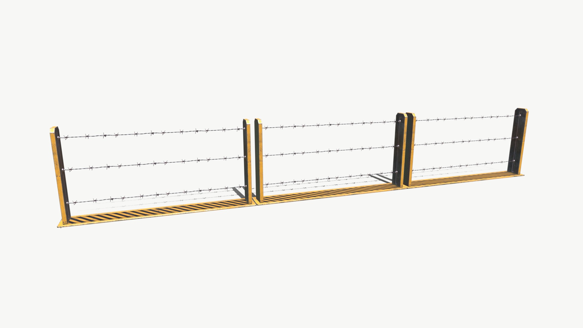 barbed wire 2 Low-poly 3D model_11