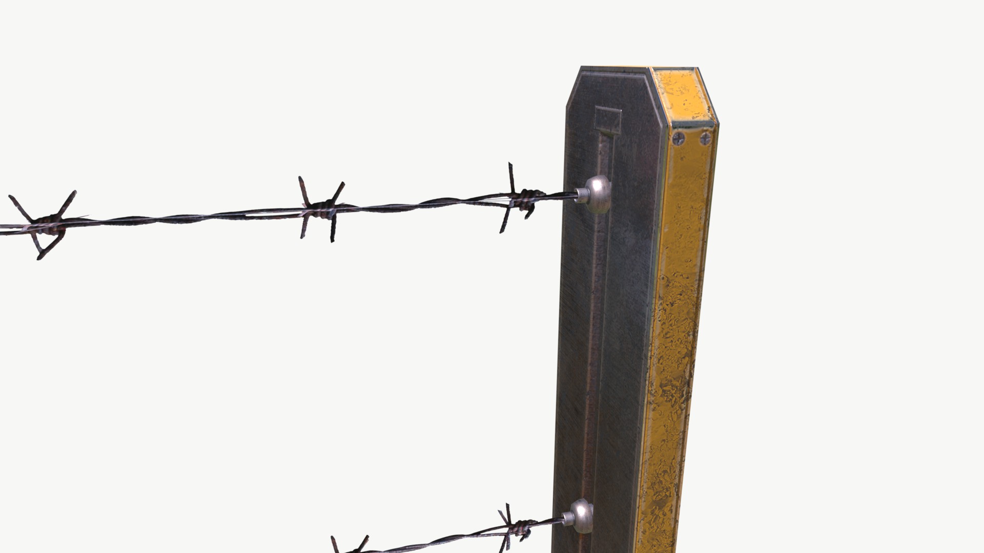 barbed wire 2 Low-poly 3D model_4