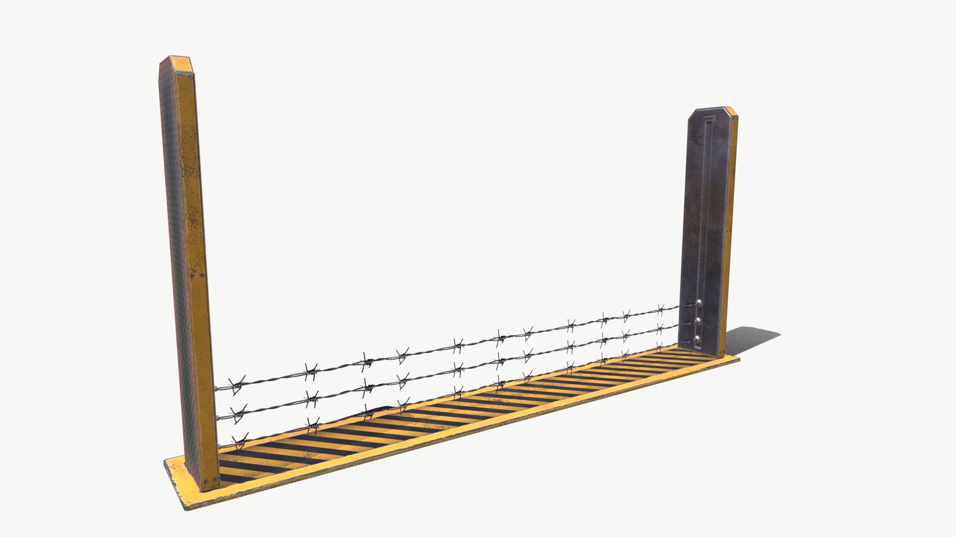 barbed wire 2 Low-poly 3D model_7