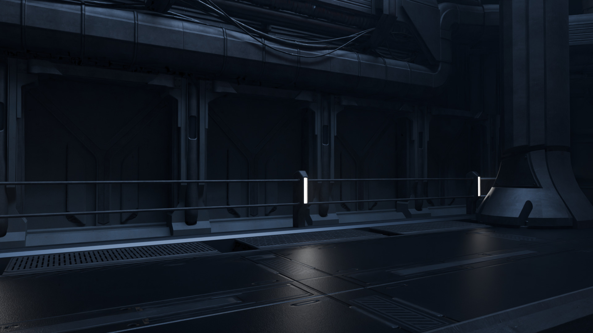 Cyberpunk Interior Scene v15 - The Research Facility 3D model_3