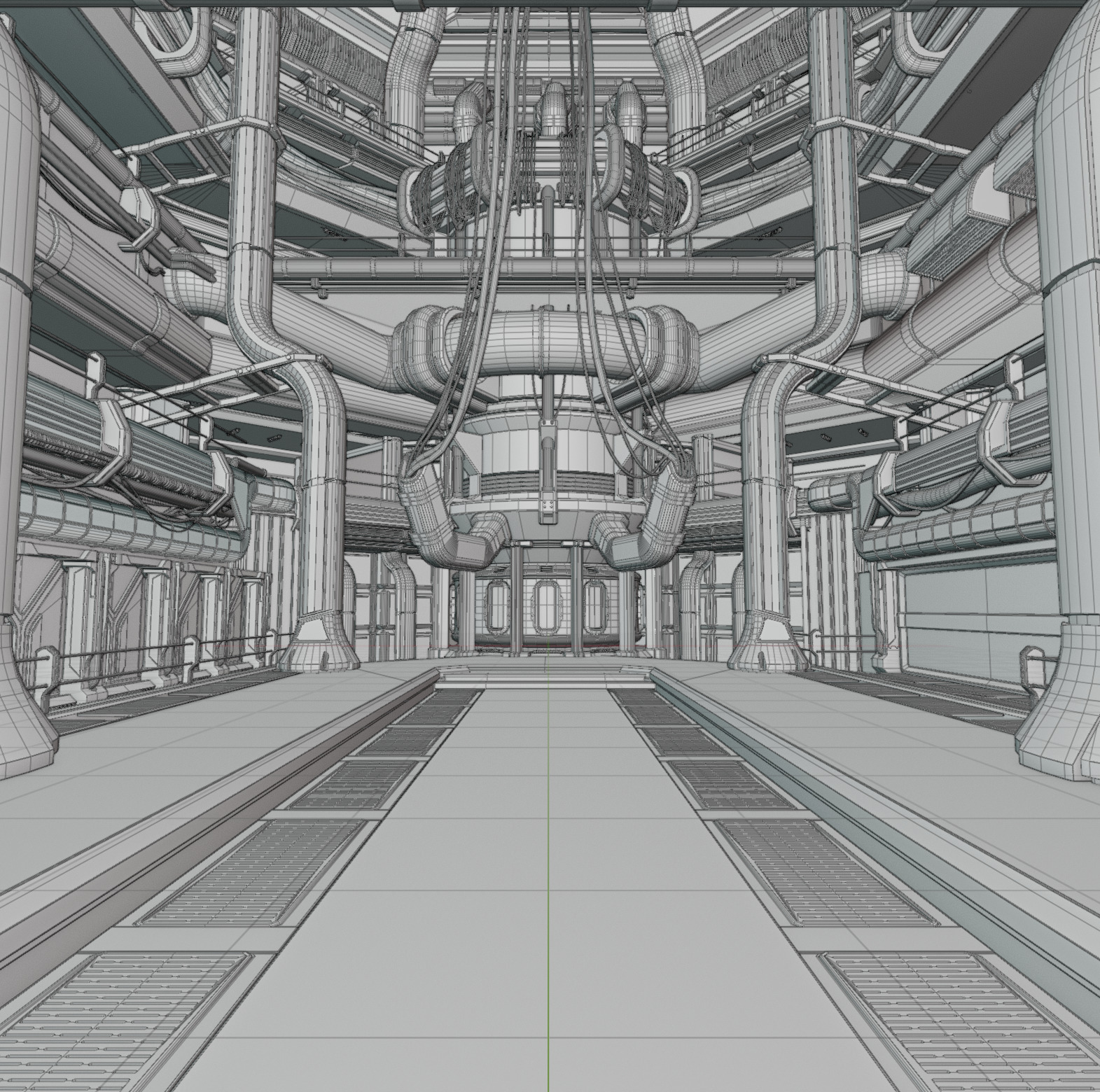 Cyberpunk Interior Scene v15 - The Research Facility 3D model_7