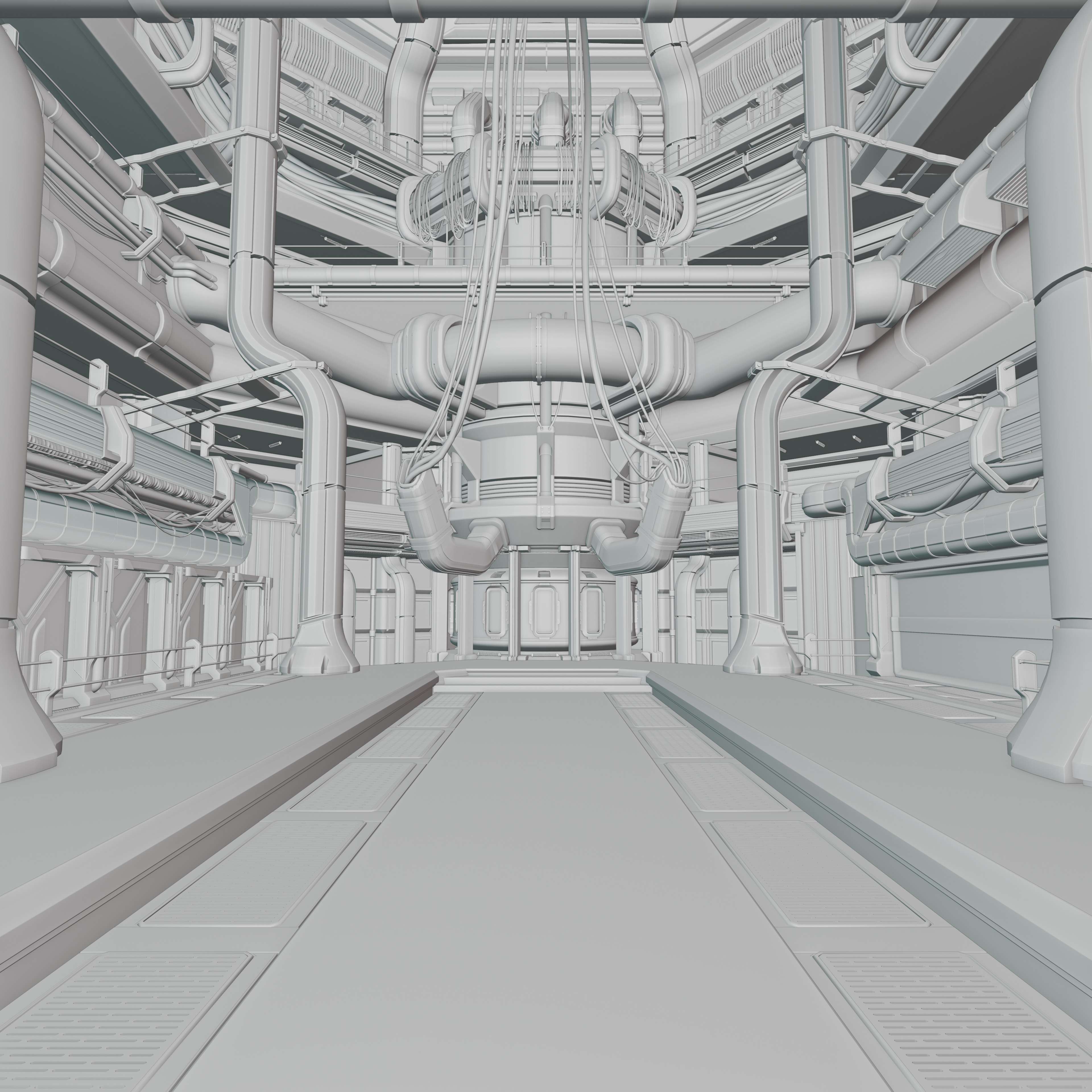 Cyberpunk Interior Scene v15 - The Research Facility 3D model_6