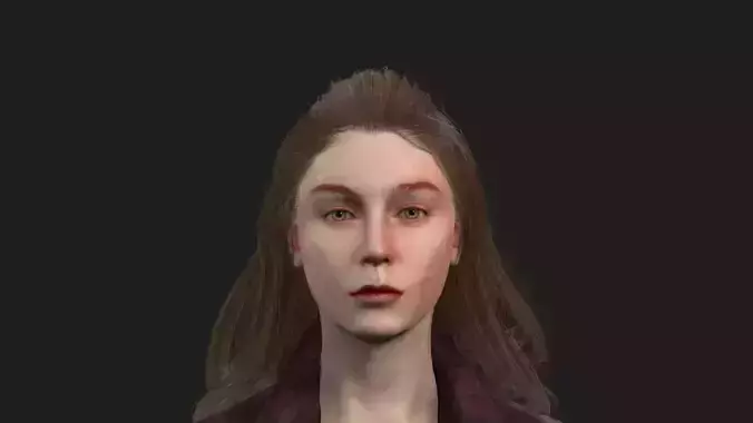 Detailed Girl Model Rigged Textured and Ready to Use