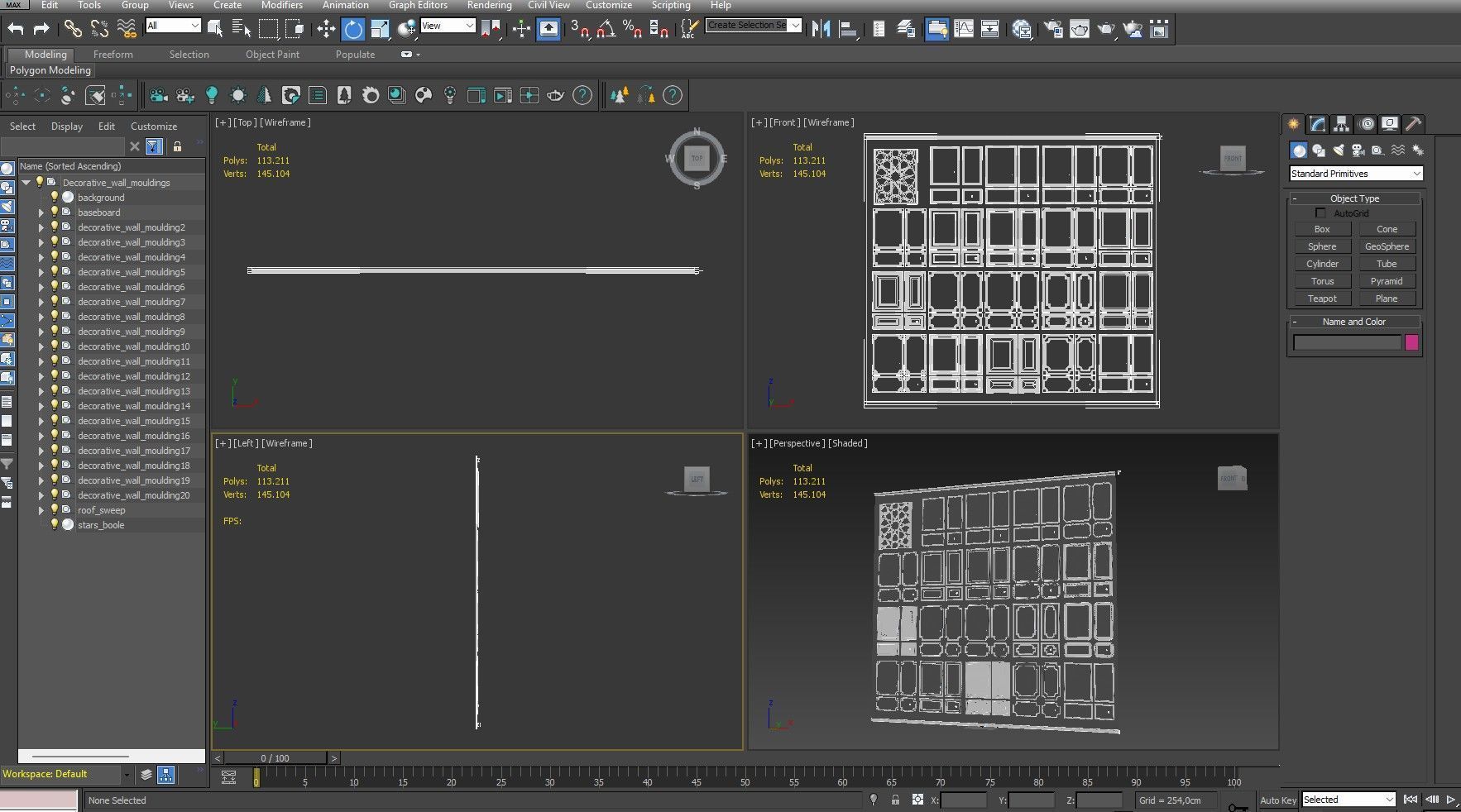 Decorative Wall Mouldings 3D model_18