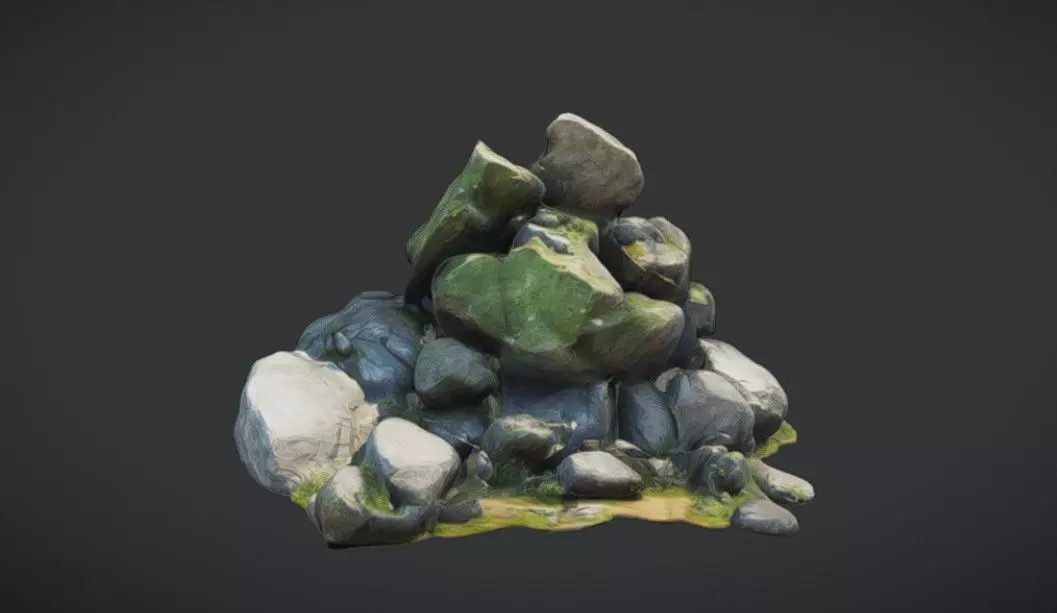 Rocks Boulders 3D model_0