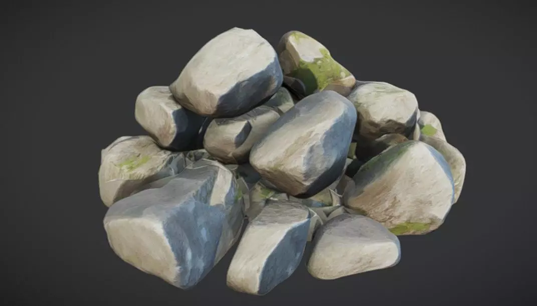 Rocks Boulders 3D model_0