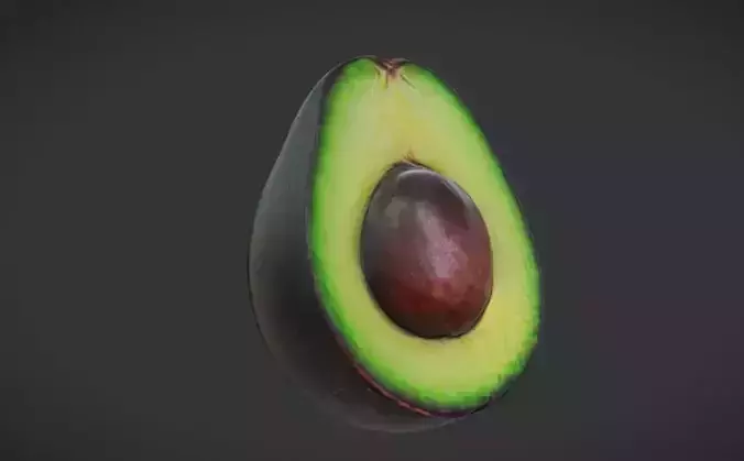 avocado 3D Game Ready Model 3D model 7