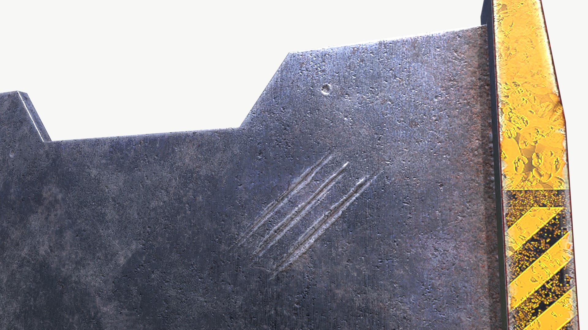 Guardrail Low-poly 3D model_5