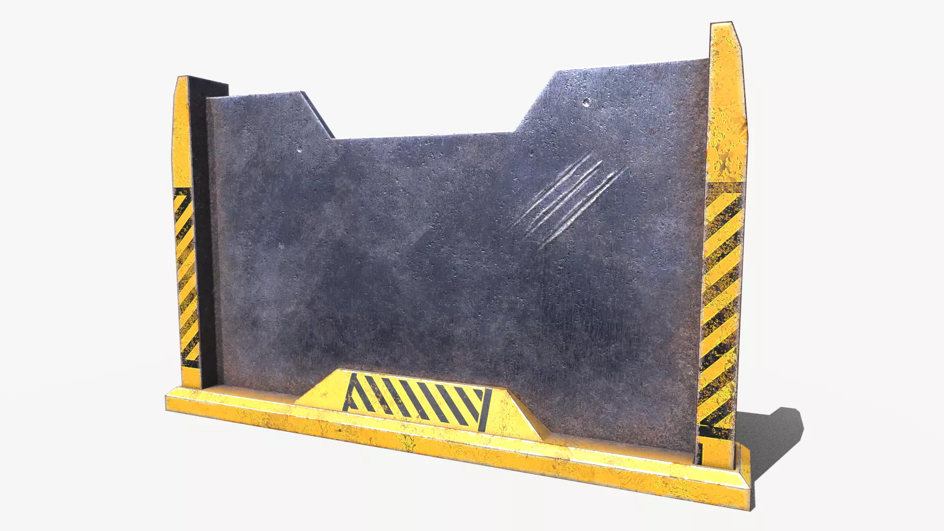 Guardrail Low-poly 3D model_0