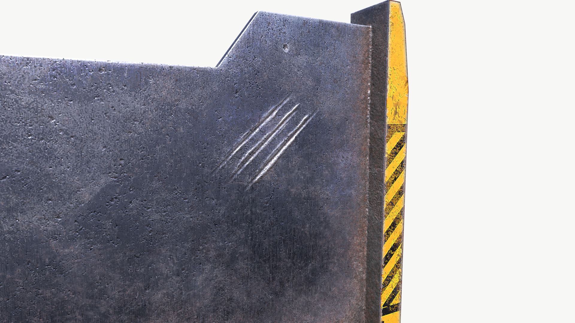 Guardrail Low-poly 3D model_6