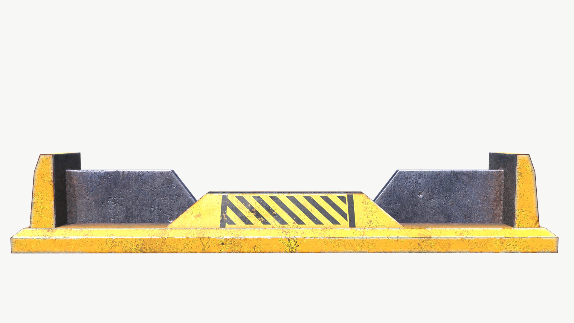 Guardrail Low-poly 3D model_7