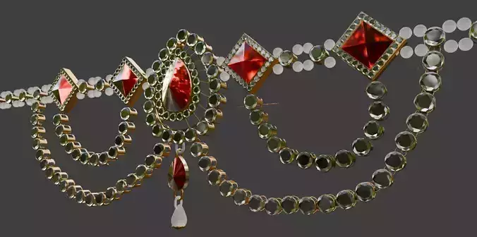 Belly Golden jewellery 3D Model