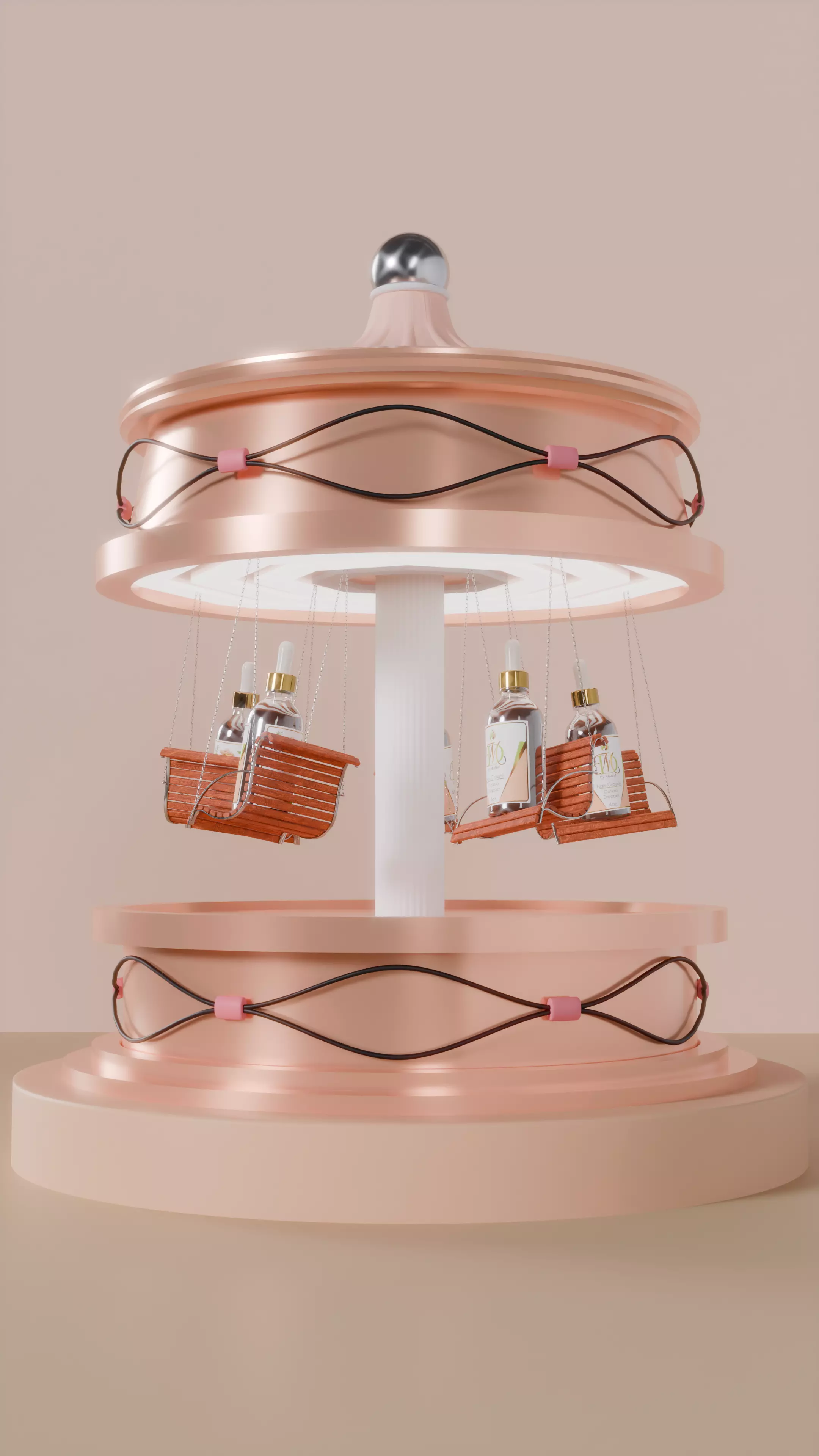 Circular Swing Background for Product Display 3D model