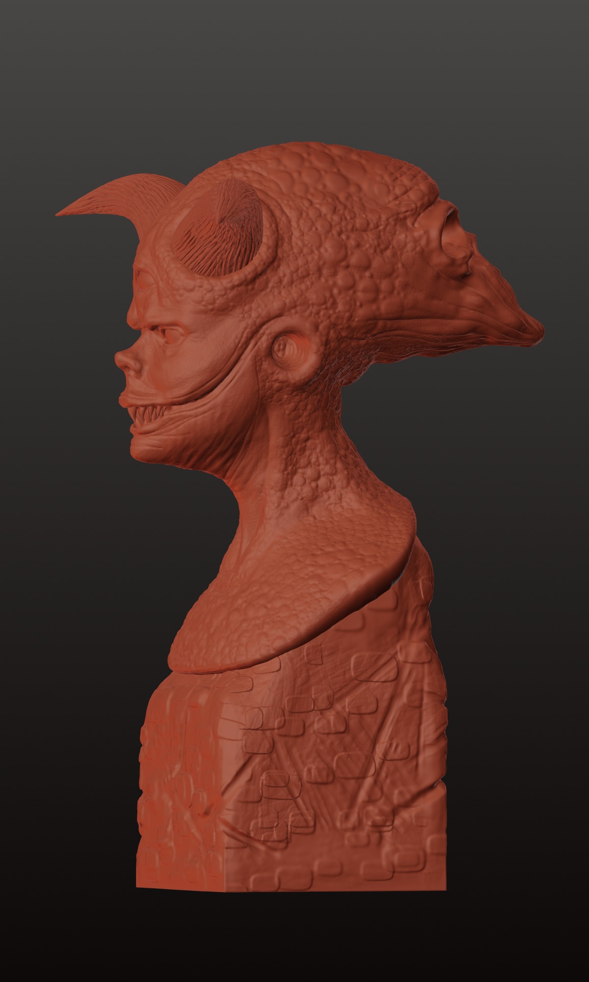 Highly Detailed Demon - STL File for 3D Printing 3D print model_1
