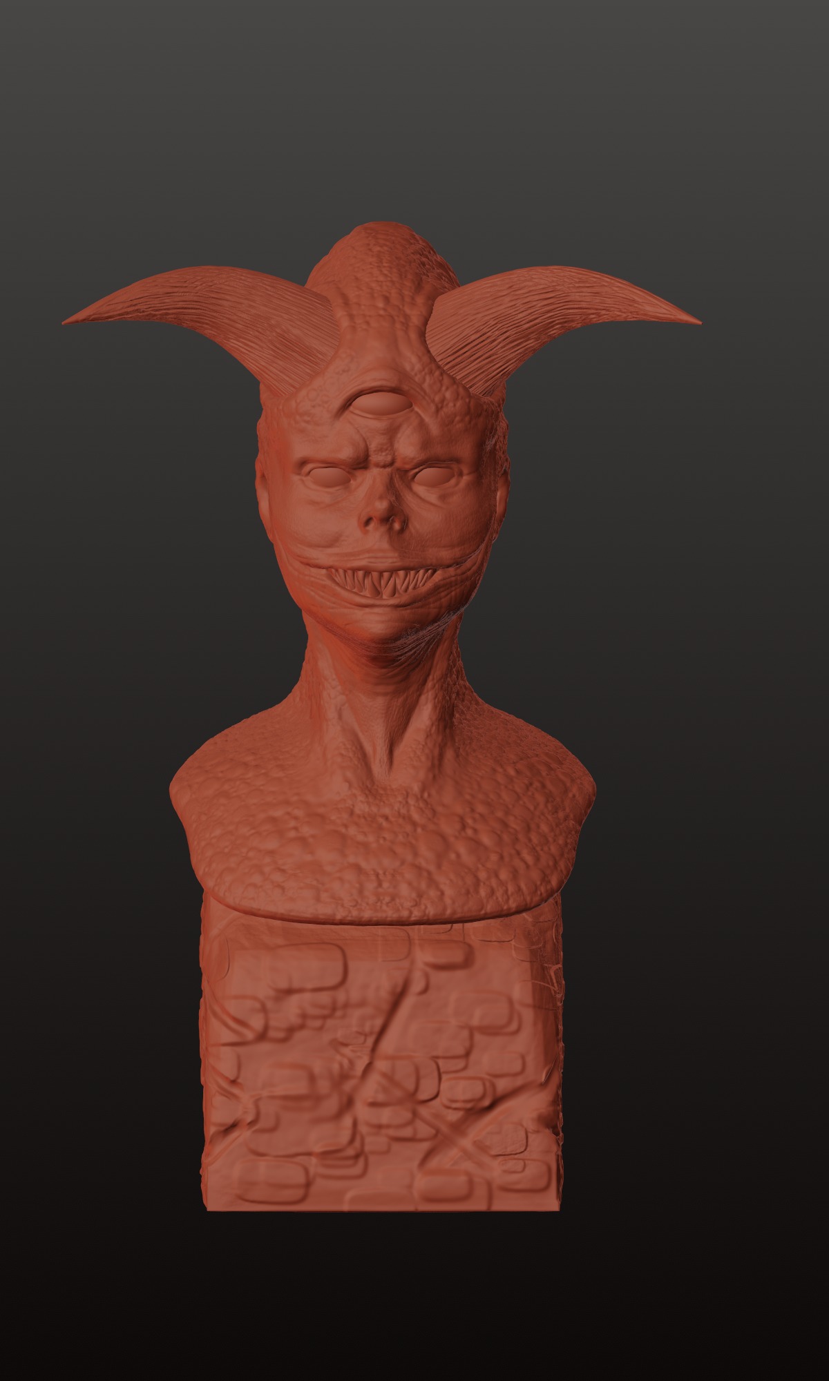 Highly Detailed Demon - STL File for 3D Printing 3D print model_5