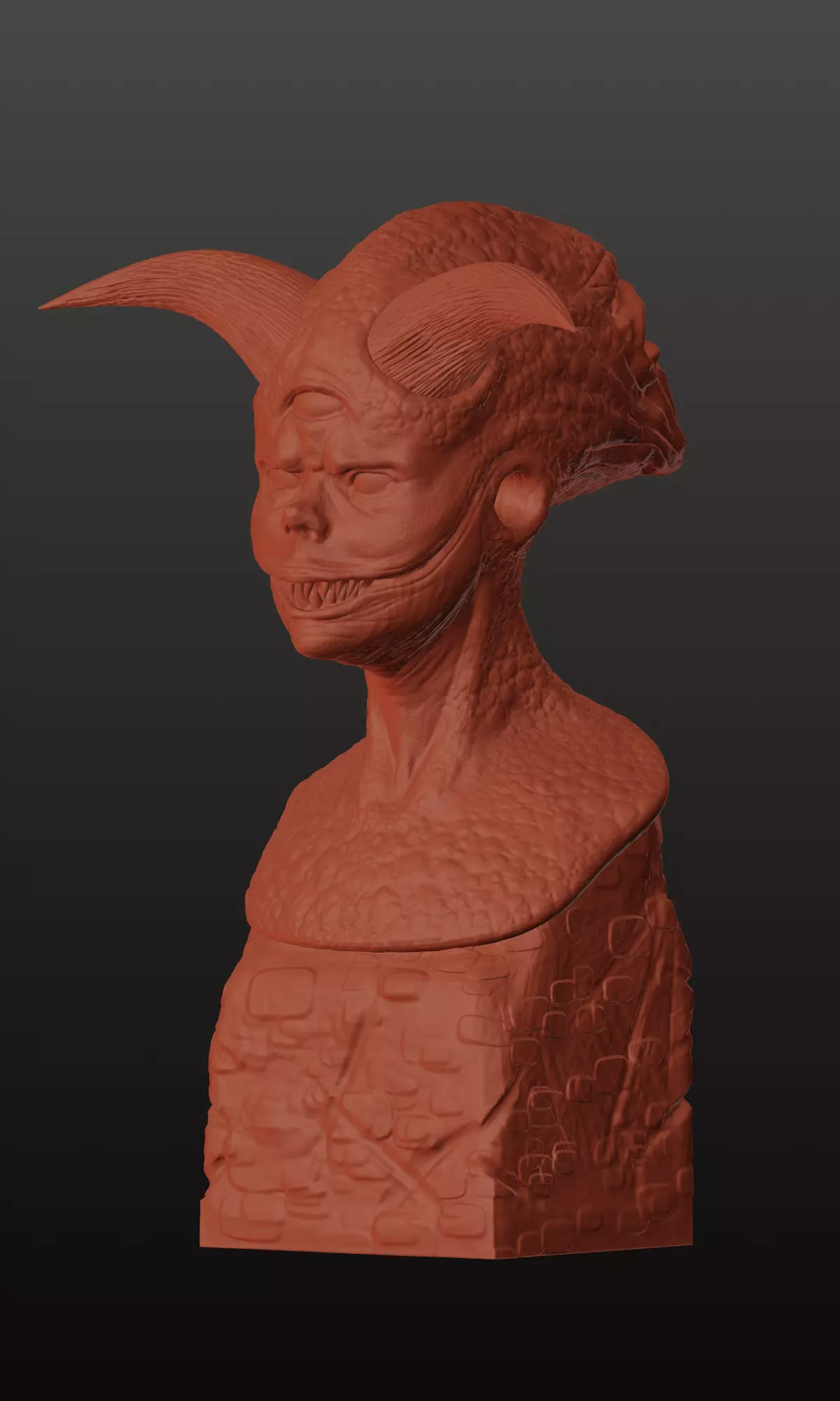 Highly Detailed Demon - STL File for 3D Printing 3D print model_0