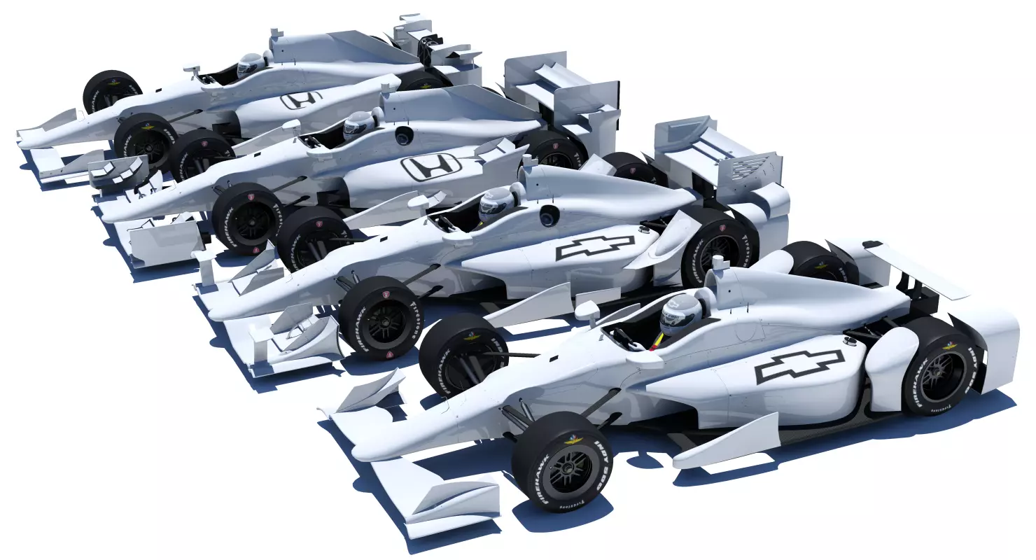 Indycar 2015 Honda and Chevrolet - Road and Oval 3D Model Collection_0