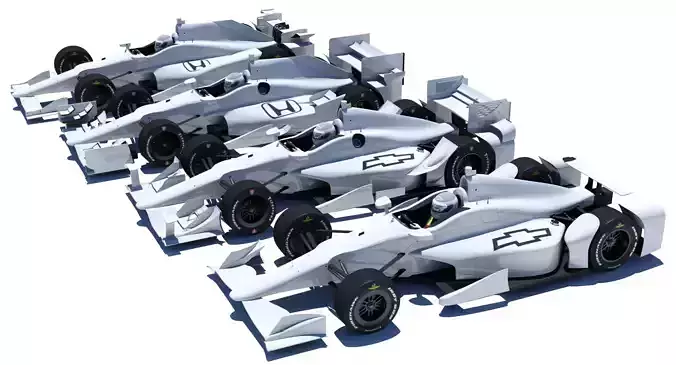 Indycar 2015 Honda and Chevrolet - Road and Oval 3D Model Collection