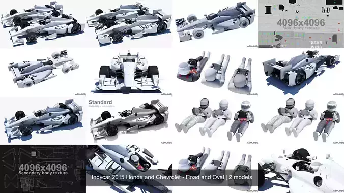 Indycar 2015 Honda and Chevrolet - Road and Oval