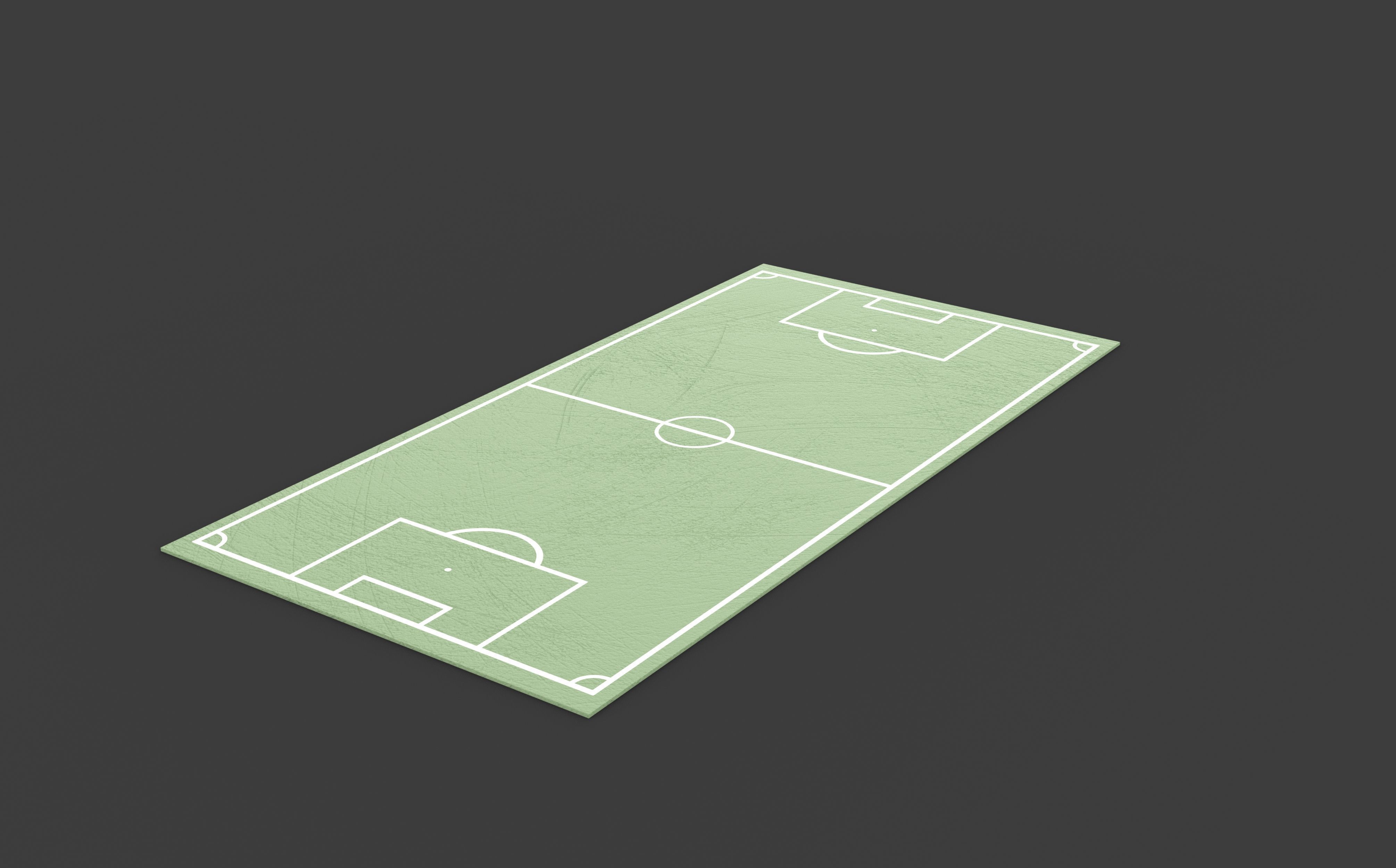 Soccer and Football Pitch  3D model_5