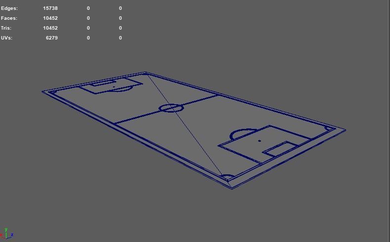 Soccer and Football Pitch  3D model_13
