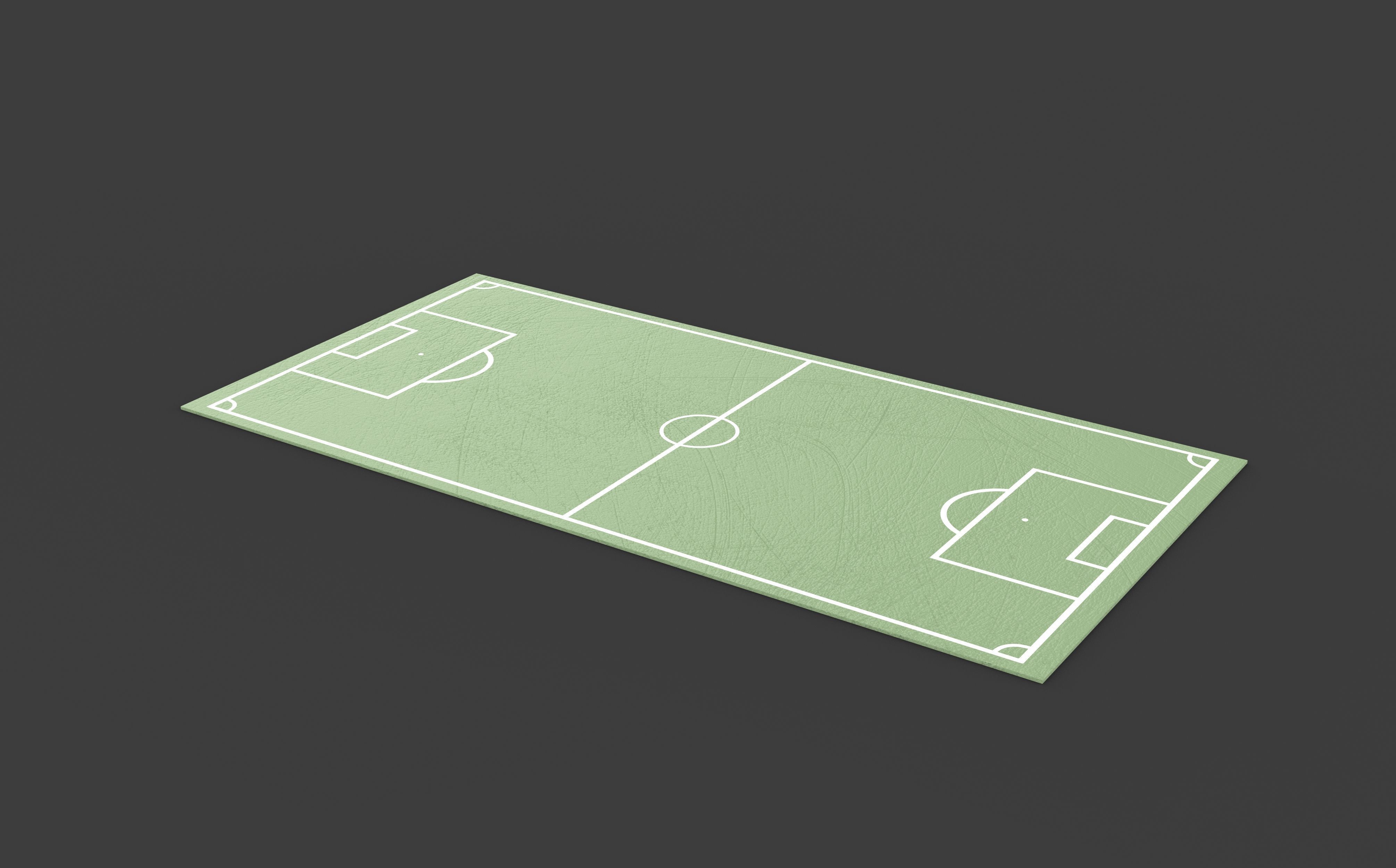 Soccer and Football Pitch  3D model_7