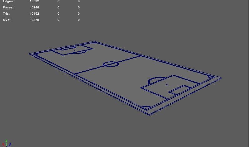 Soccer and Football Pitch  3D model_11