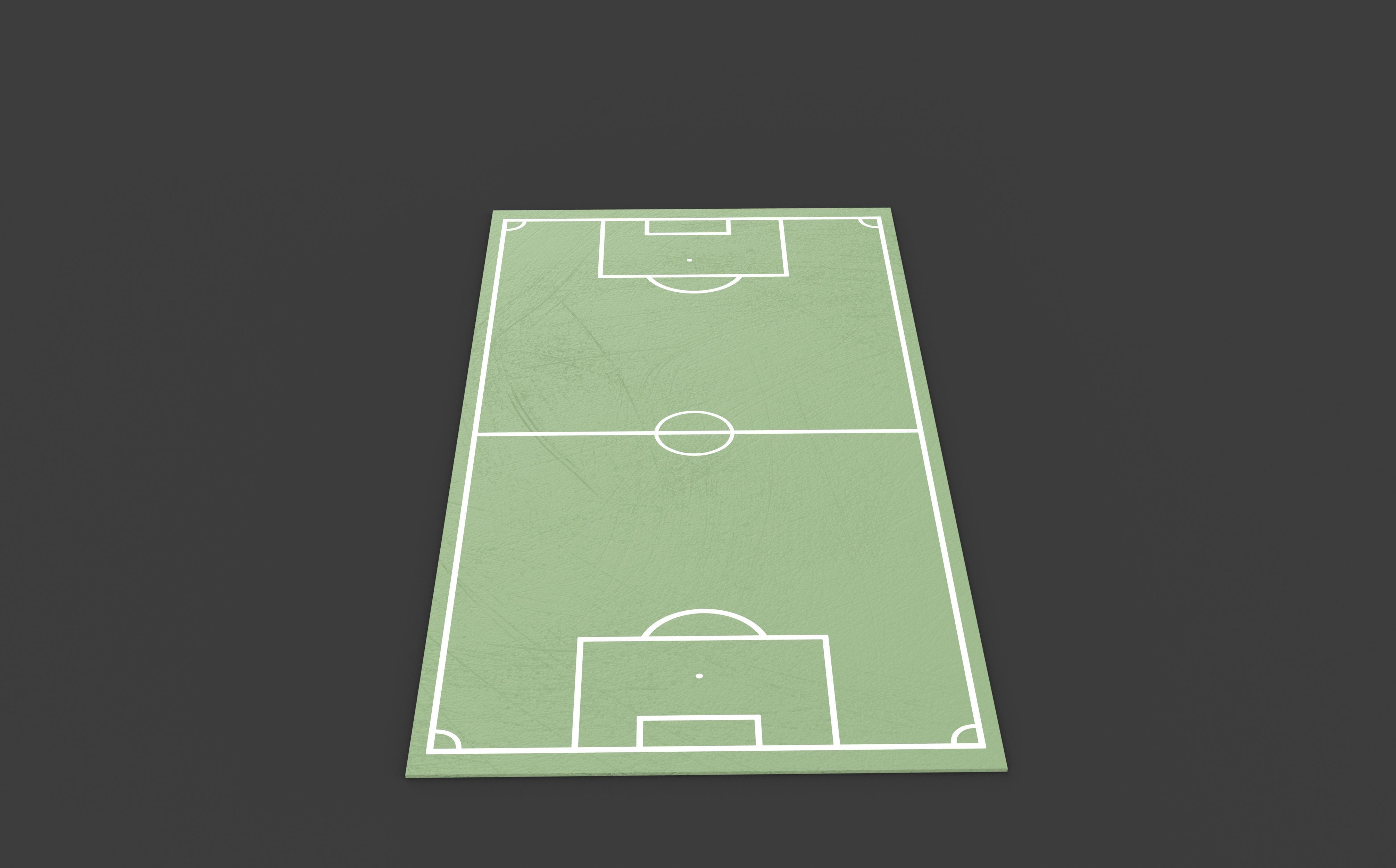 Soccer and Football Pitch  3D model_2