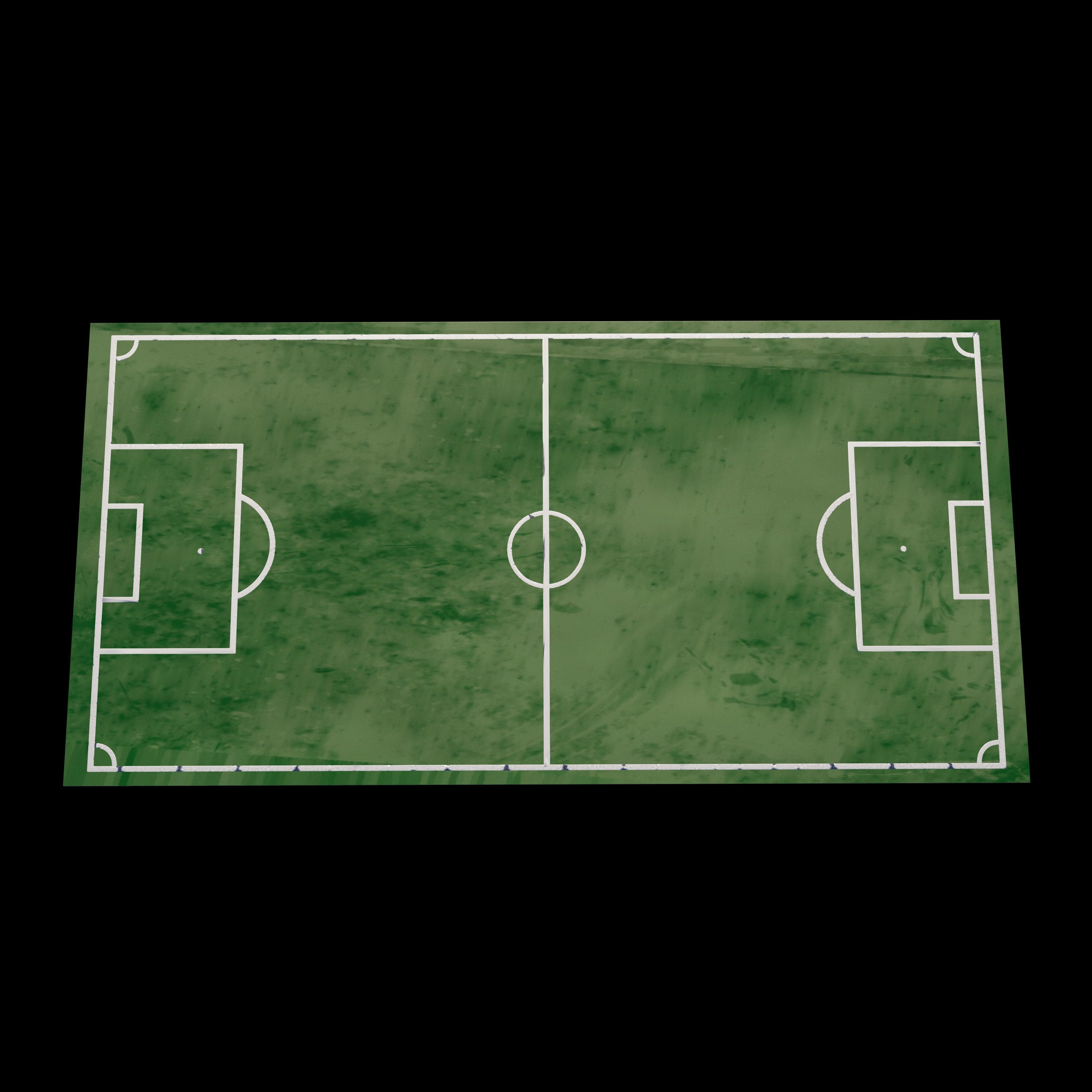 Soccer and Football Pitch  3D model_10