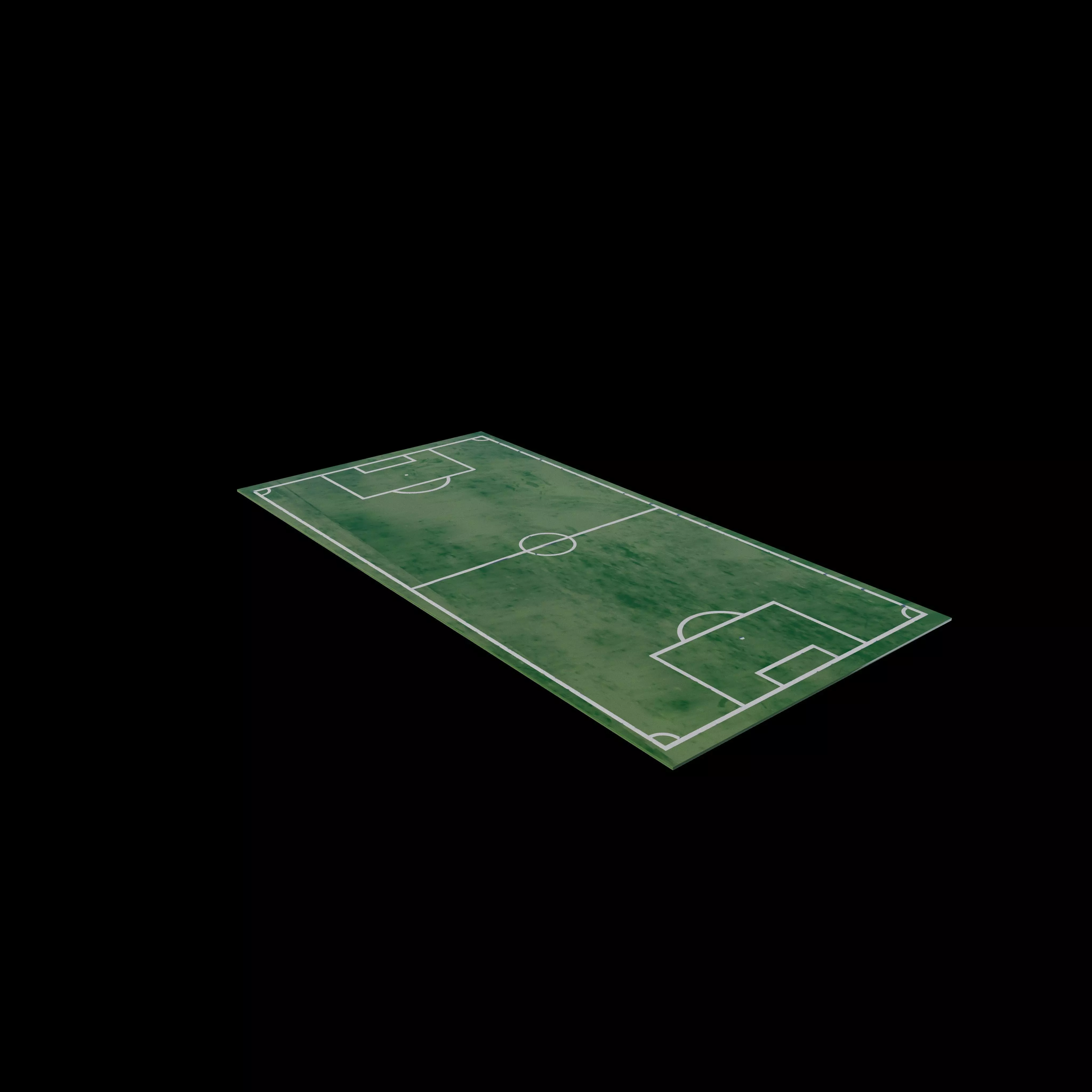 Soccer and Football Pitch  3D model_0