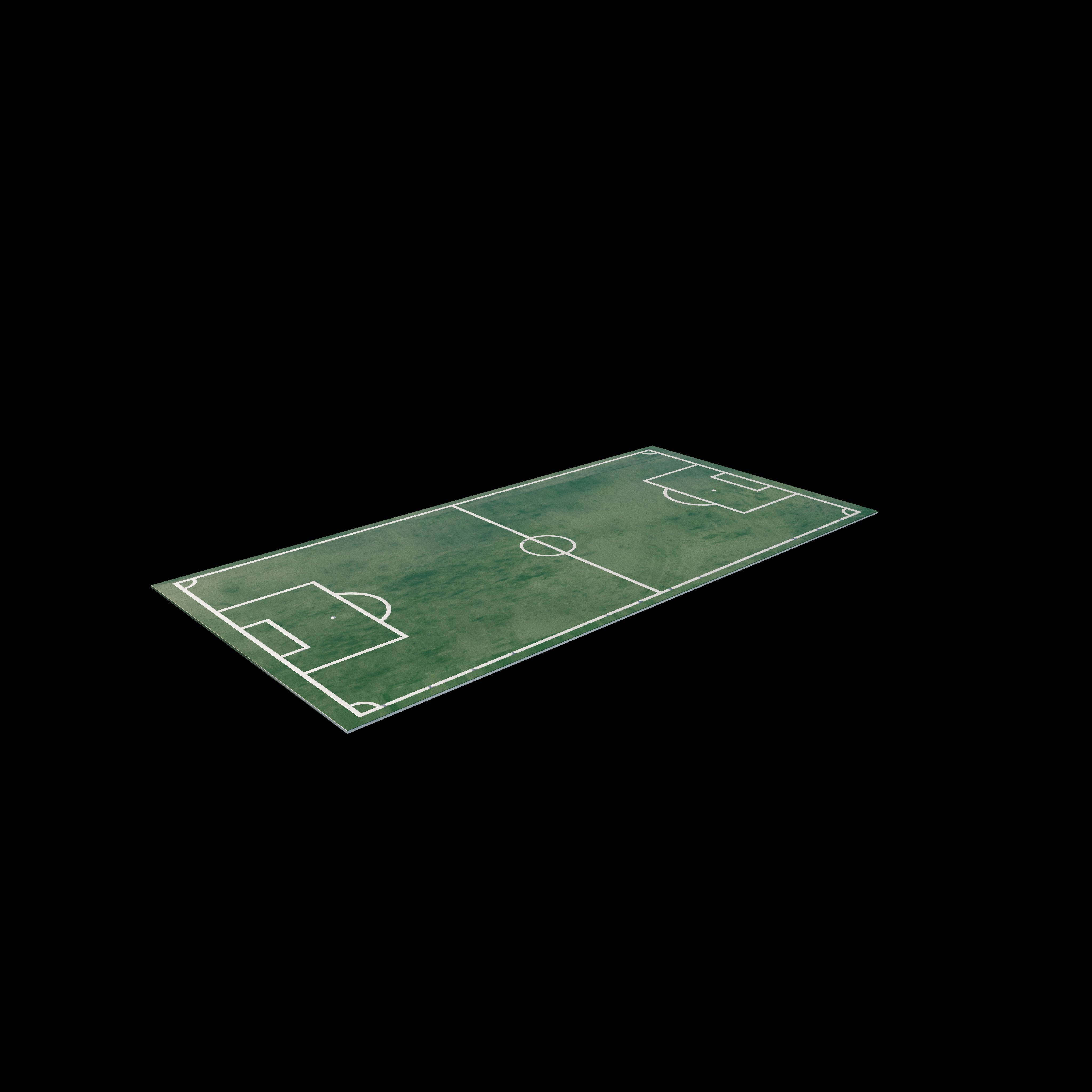 Soccer and Football Pitch  3D model_3