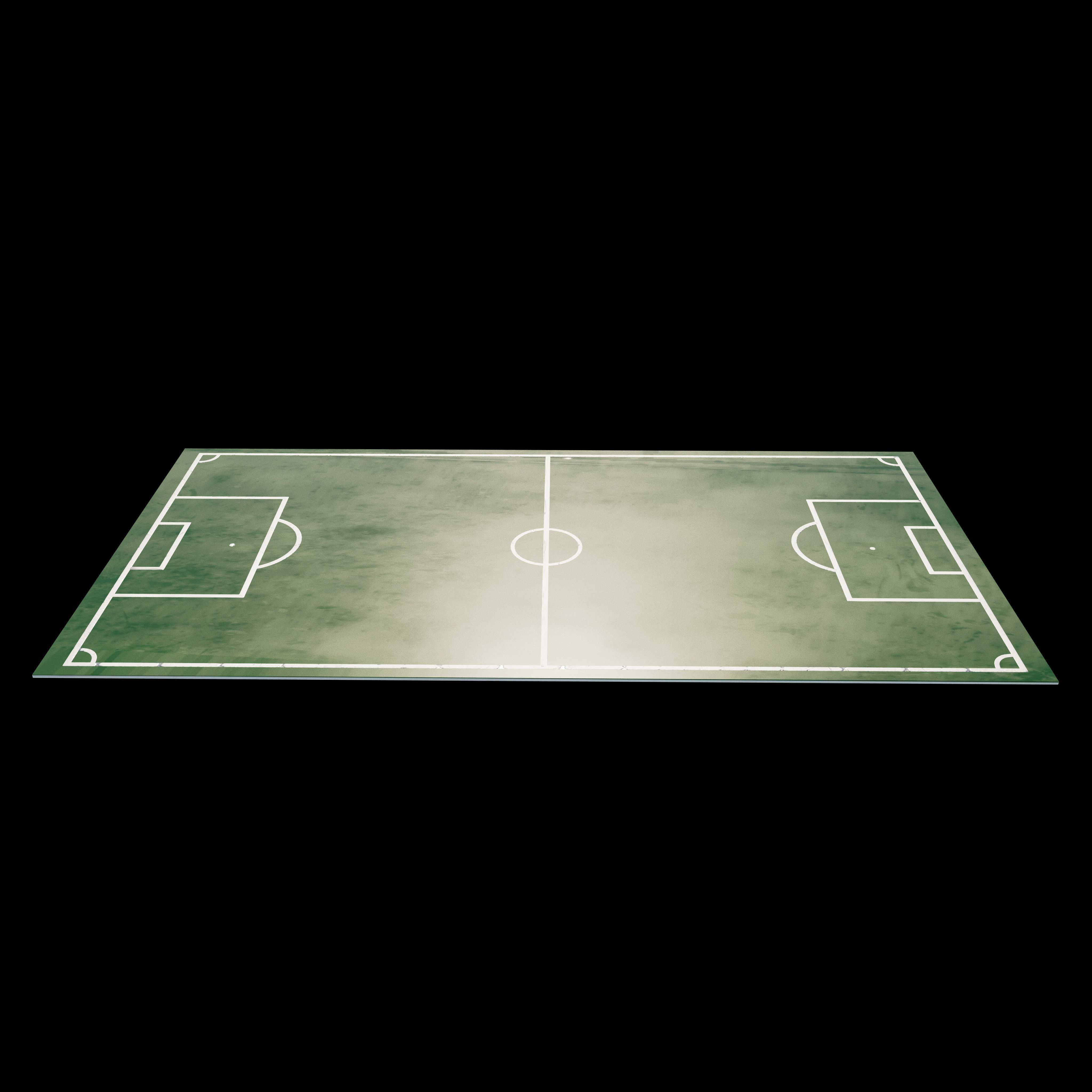 Soccer and Football Pitch  3D model_6