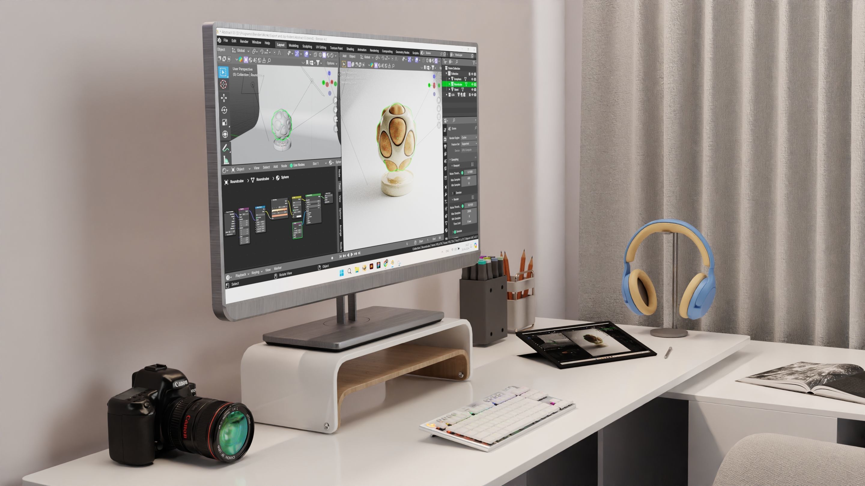 Bedroom interior 3D model_1