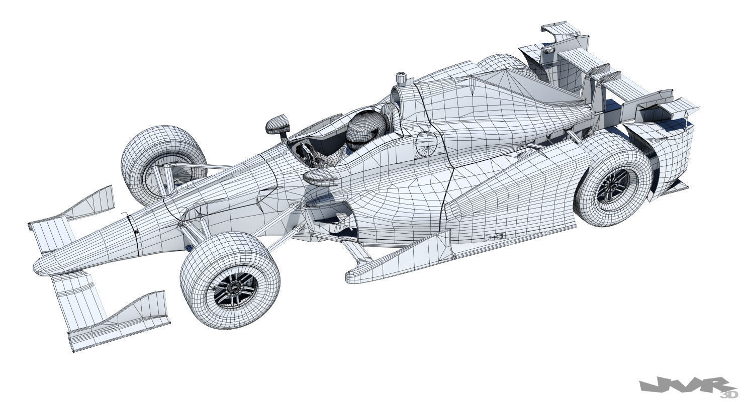 Indycar 2016-2017 Honda - Road and Oval 3D model_11
