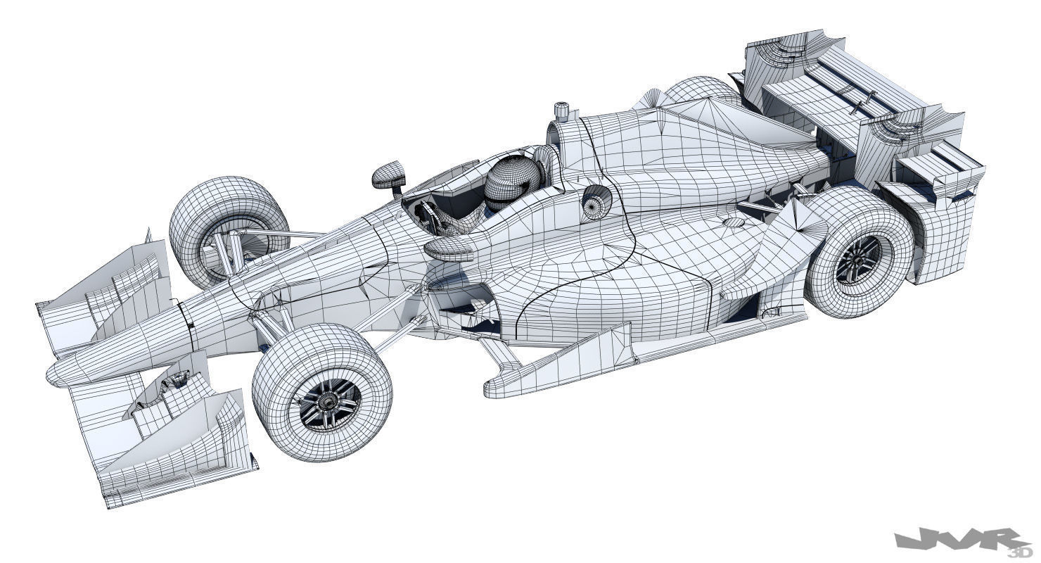 Indycar 2016-2017 Honda - Road and Oval 3D model_10