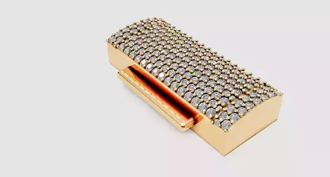 12 mm clasp box lock for cuban chain and bracelet 