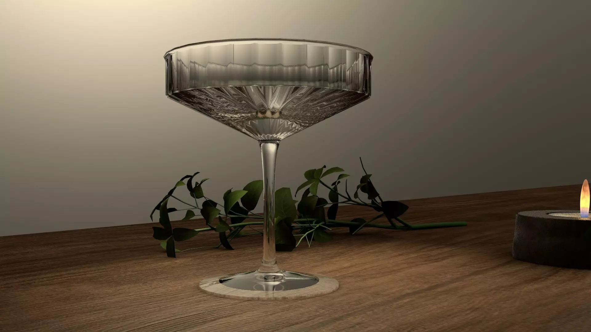 Ripple Champagne Saucer 3D model
