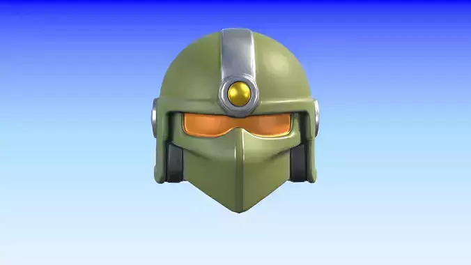 Sci-Fi Helmet 3D Model