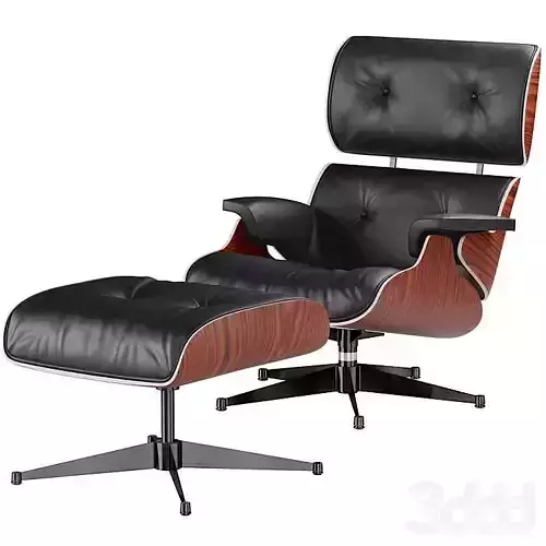 Lounge chair Ottoman Palissandro