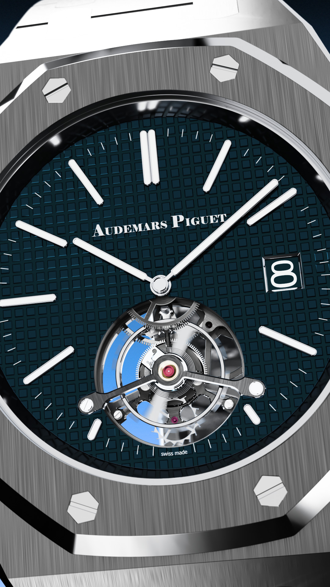 Audemars Piguet Royal Oak 3D Model with Tourbillon 3D model_4