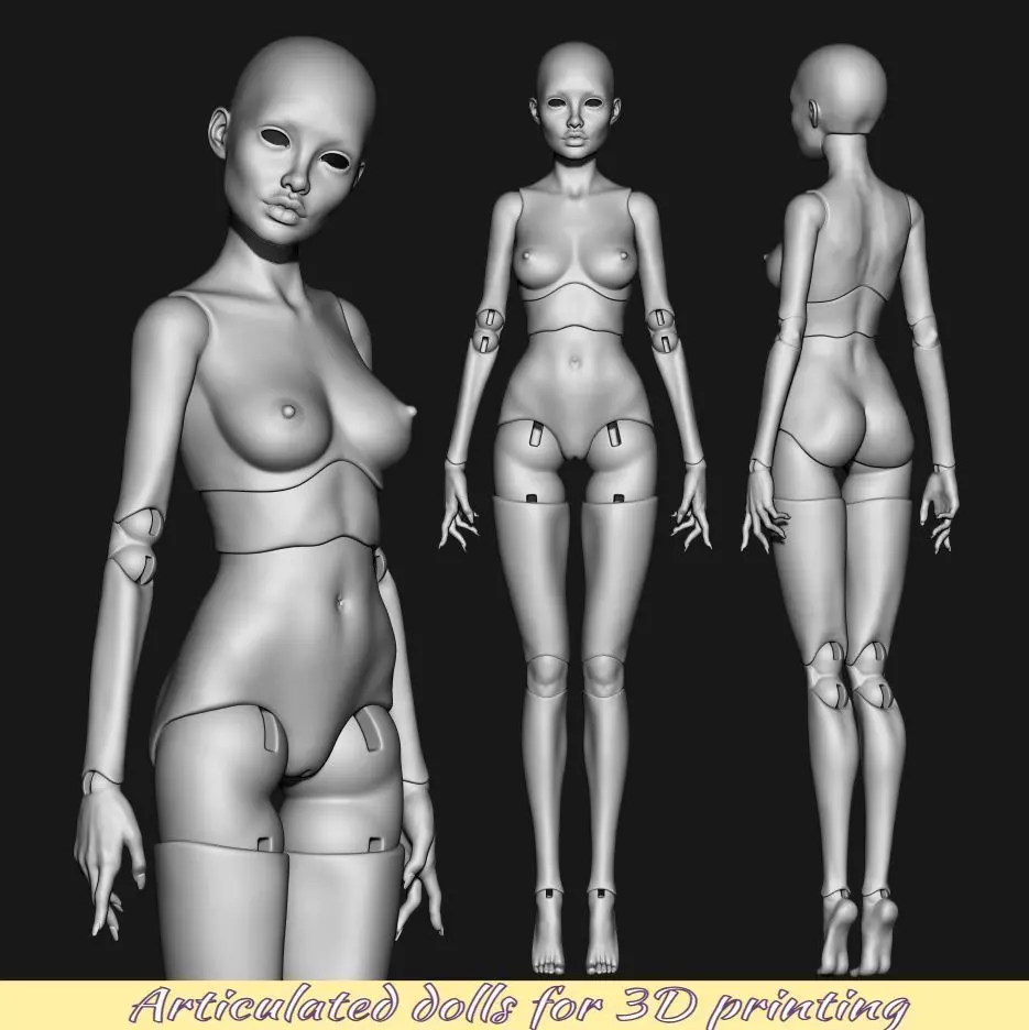 Britney 3D BJD model Bjd doll for 3d popovy 3d model 3D model_0