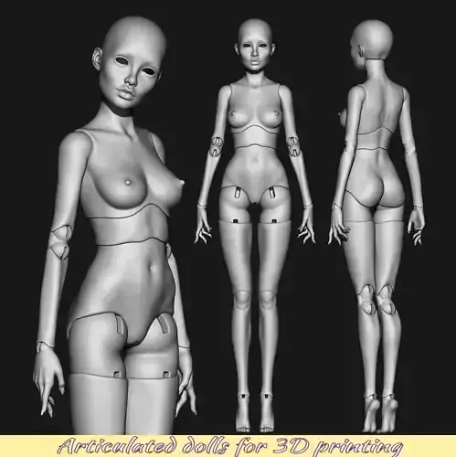 Britney 3D BJD model Bjd doll for 3d  popovy 3d model